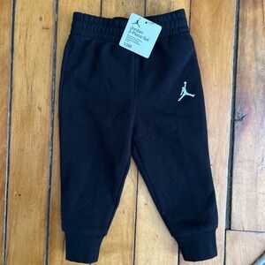 Jordan Kids Black Sweatpants with Logo
